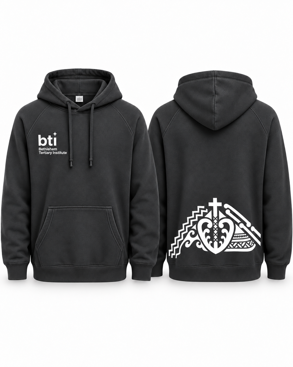 BTI Supply Hood with blue logo