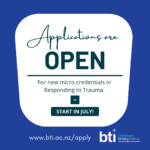 Applications open for Micro-credentials in Responding to Trauma