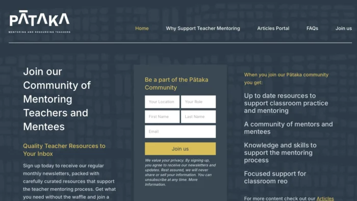 Supporting Mentors and Educators: Introducing Pātaka – A Resource Hub for Teachers